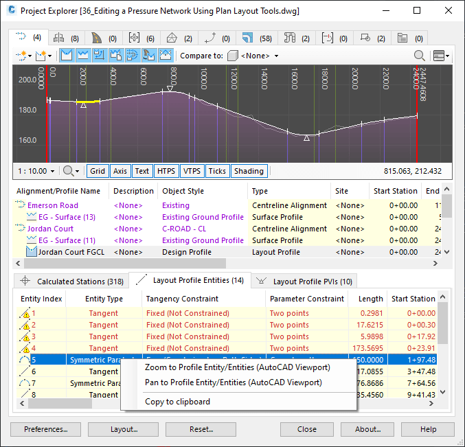 Civil 3d project explorer что это